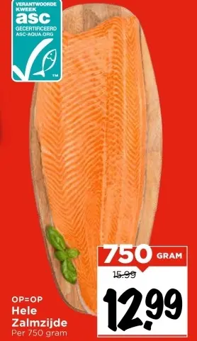 Aanbieding: Hele Zalmzijde