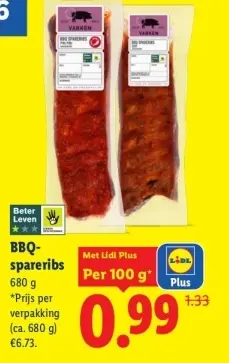 Aanbieding: BBQ-spareribs