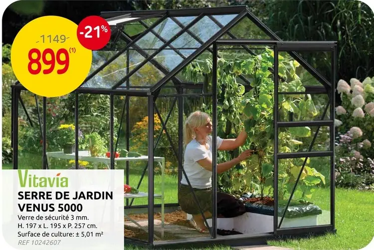 Offre: Vitavia Serre de jardin Venus 5000