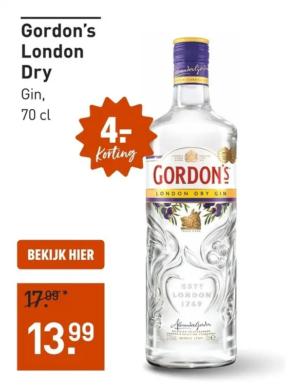 Aanbieding: Gordon's London Dry