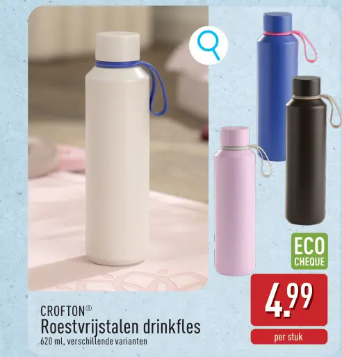 Promotie: Roestvrijstalen drinkfles