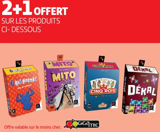 Offre: Les produits Ci-dessous
