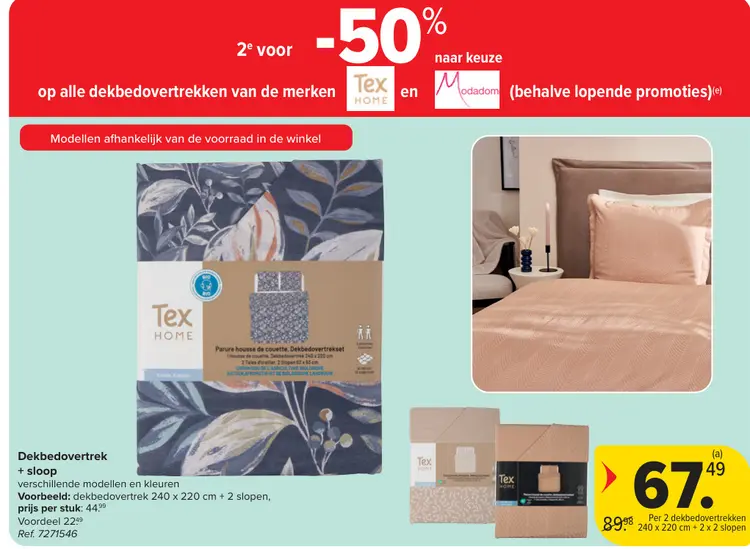 Promotie: Dekbedovertrek + sloop