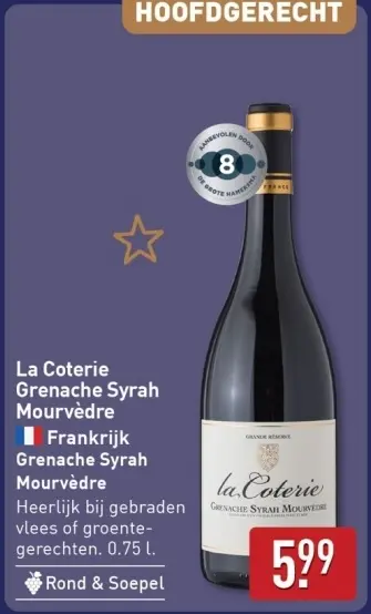 Aanbieding: La Coterie Grenache Syrah Mourvèdre