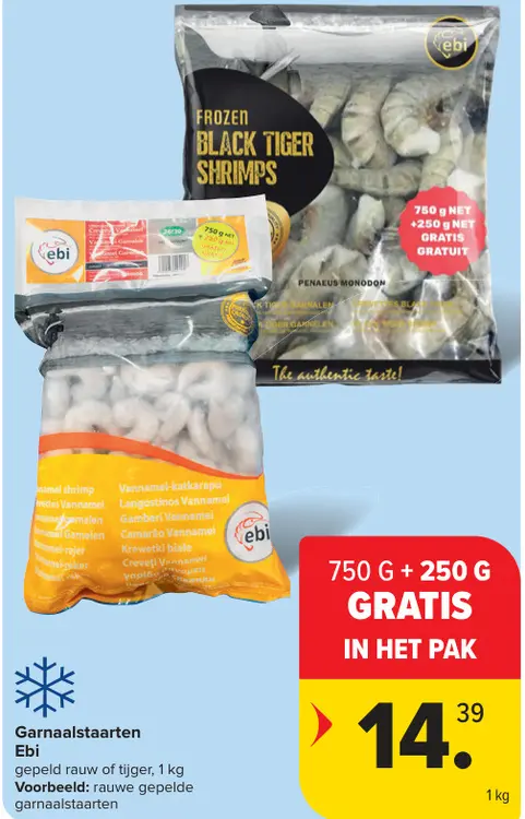 Promotie: Garnaalstaarten