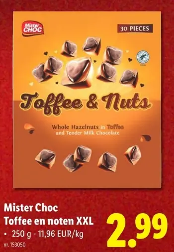 Promotie: Toffee en noten XXL
