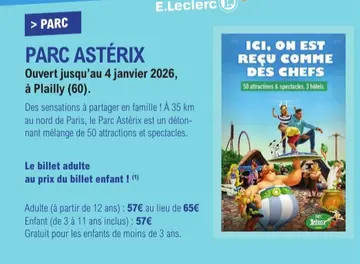 Aanbieding: PARC ASTÉRIX