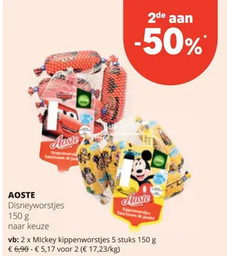 Aanbieding: Disneyworstjes