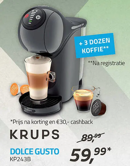 Aanbieding: Krups DOLCE GUSTO