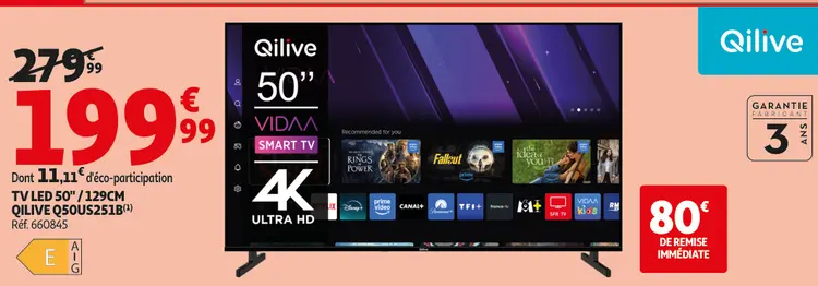 Offre: Tv led 50"/129cm
