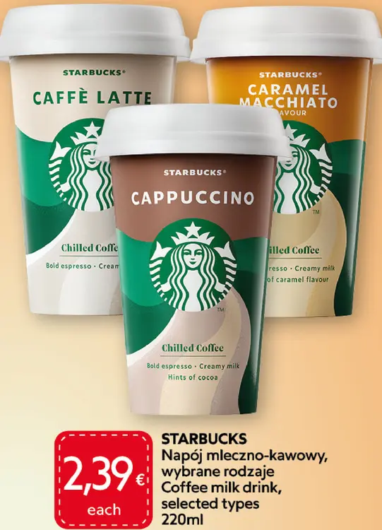 Aanbieding: Napój mleczno-kawowy, wybrane rodzaje