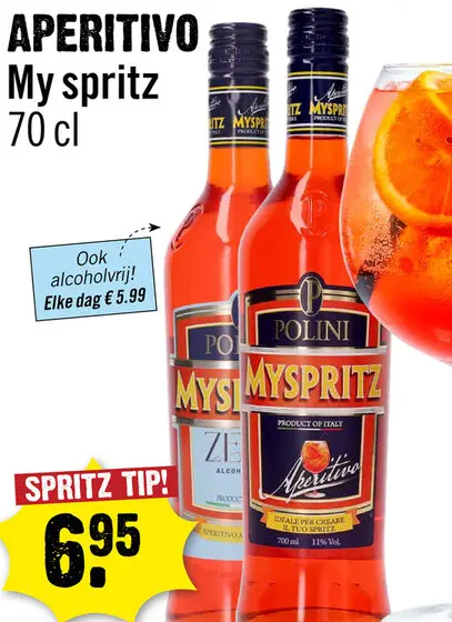 Aanbieding: Polini Myspritz Zero 0.0% 70 cl