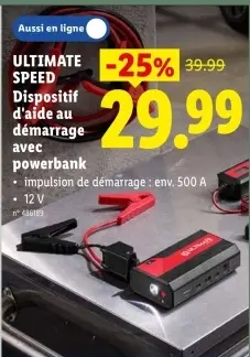 Offre: Dispositif d'aide au démarrage avec powerbank
