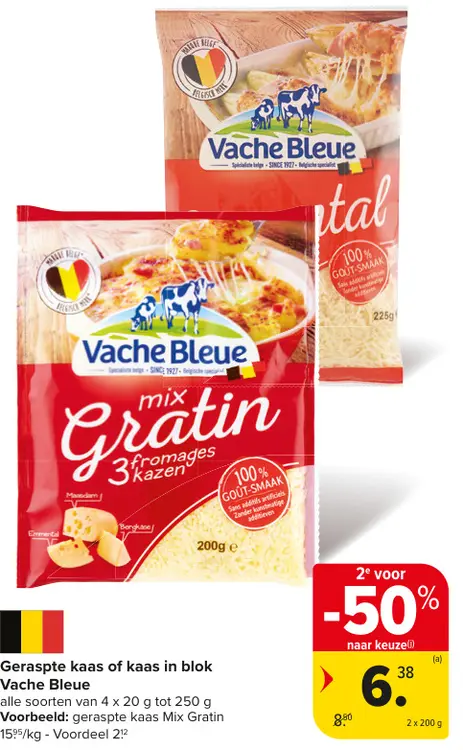 Promotie: Geraspte kaas of kaas in blok
