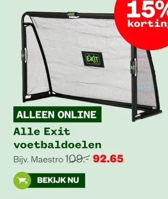 Aanbieding: voetbaldoelen