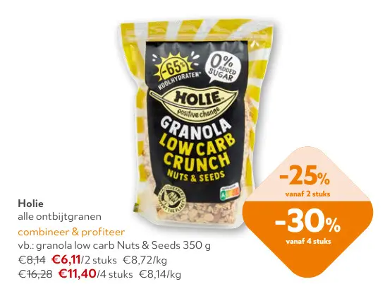 Promotie: Holie alle ontbijtgranen