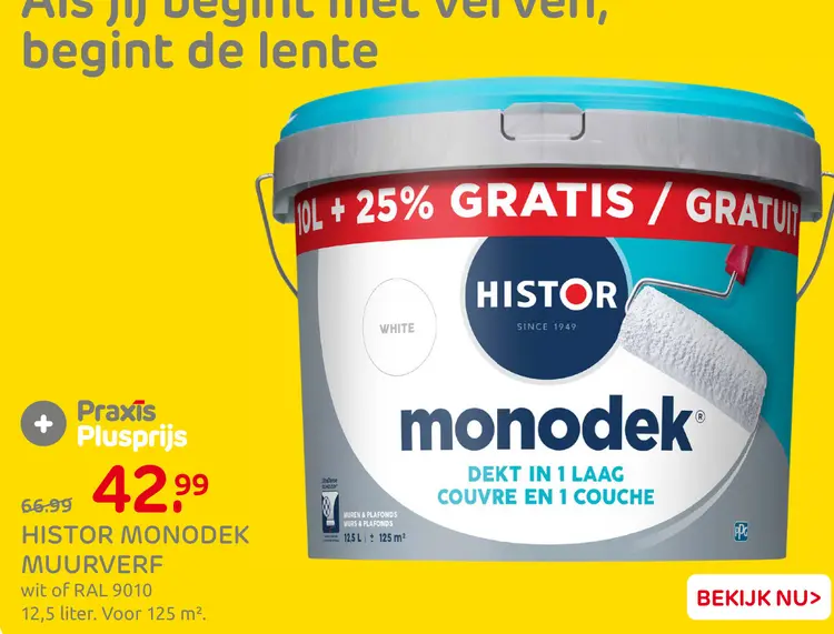 Aanbieding: Monodek muurverf