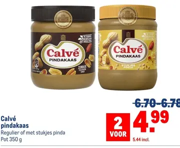 Aanbieding: Calvé pindakaas