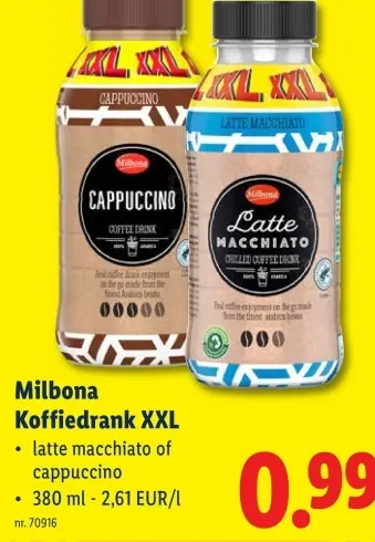 Promotie: Koffiedrank XXL
