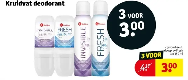 Aanbieding: deodorant