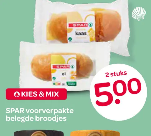 Aanbieding: Voorverpakte belegde broodjes