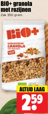 Aanbieding: Granola met rozijnen
