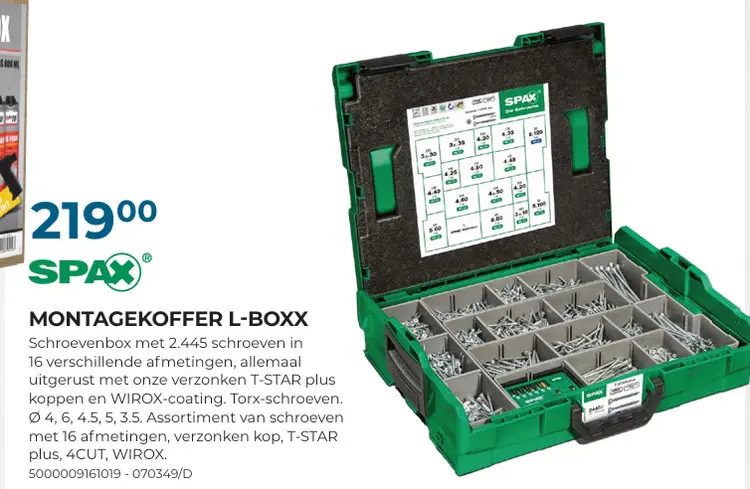 Promotie: Montagekoffer l-boxx