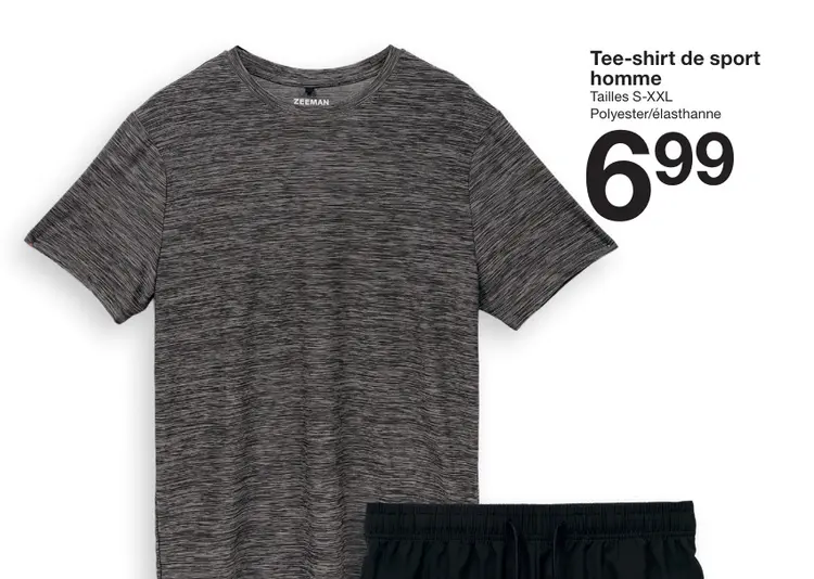 Offre: Tee-shirt de sport homme