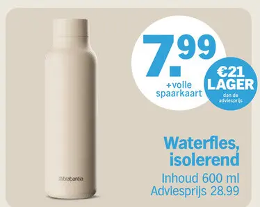 Promotie: Waterfles, isolerend