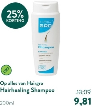 Aanbieding: Hair Gro Hairhealing Shampoo - 200ml