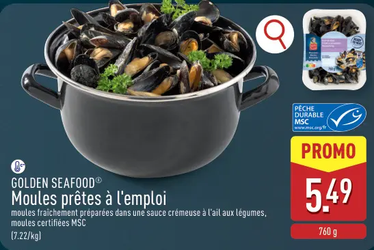 Offre: Moules prêtes à l'emploi