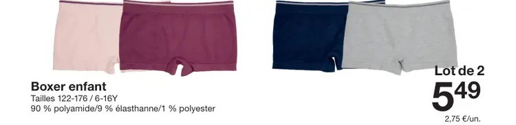 Offre: Boxer enfant