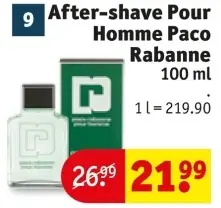 Offre: After-shave Pour Homme