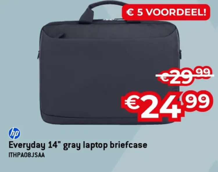 Promotie: Everyday 14" gray laptop briefcase