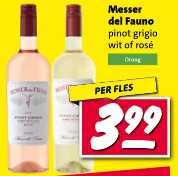 Aanbieding: Messer del Fauno pinot grigio wit of rosé