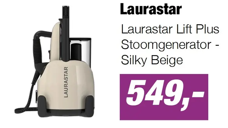 Aanbieding: Laurastar Lift Plus Stoomgenerator - Silky Beige