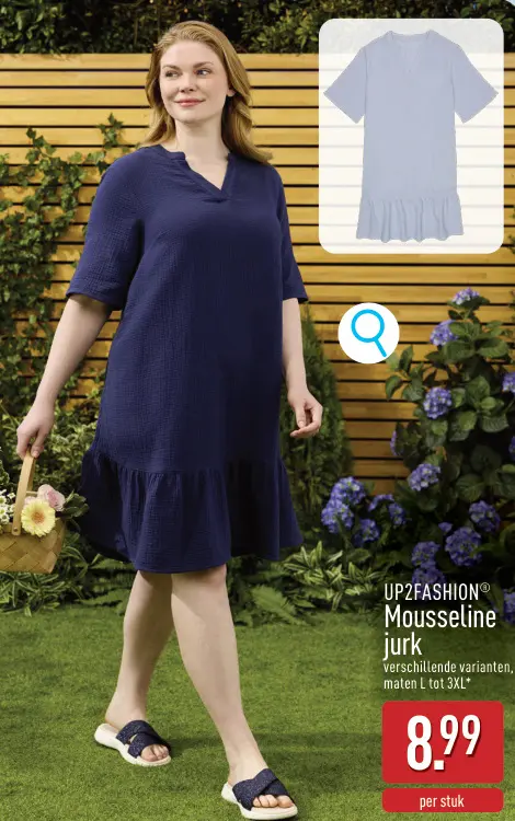 Promotie: Mousseline jurk