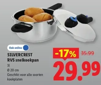 Aanbieding: RVS snelkookpan