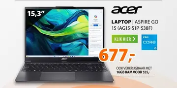 Aanbieding: Acer Aspire Go 15 (AG15-51P-538F)