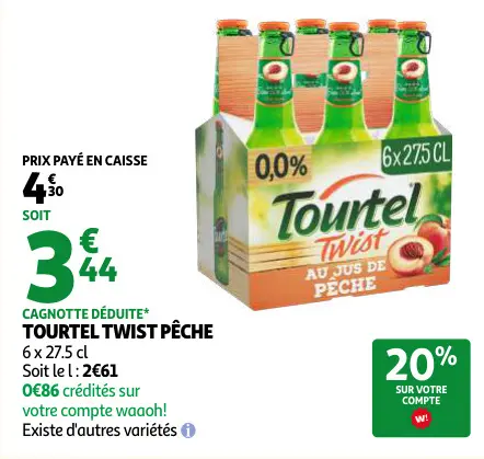 Offre: Tourtel twist pêche