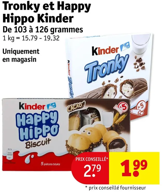 Offre: Tronky et Happy Hippo