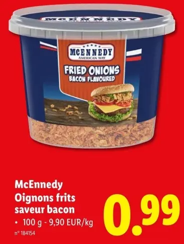 Offre: Oignons frits saveur bacon