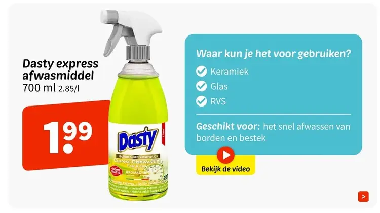Promotie: Express afwasmiddel