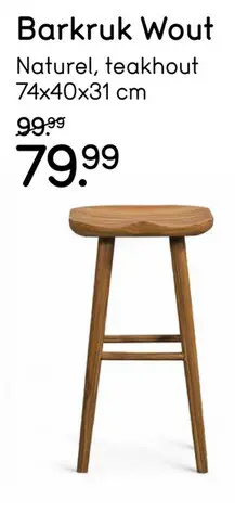 Aanbieding: Barkruk Wout