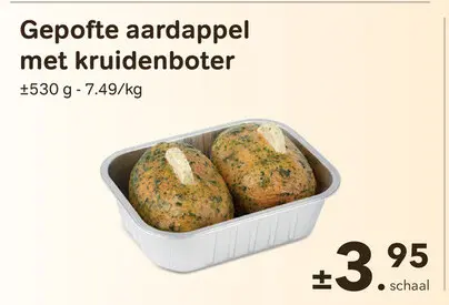 Promotie: Gepofte aardappel met kruidenboter