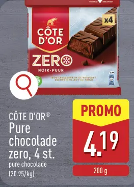 Promotie: Pure chocolade zero