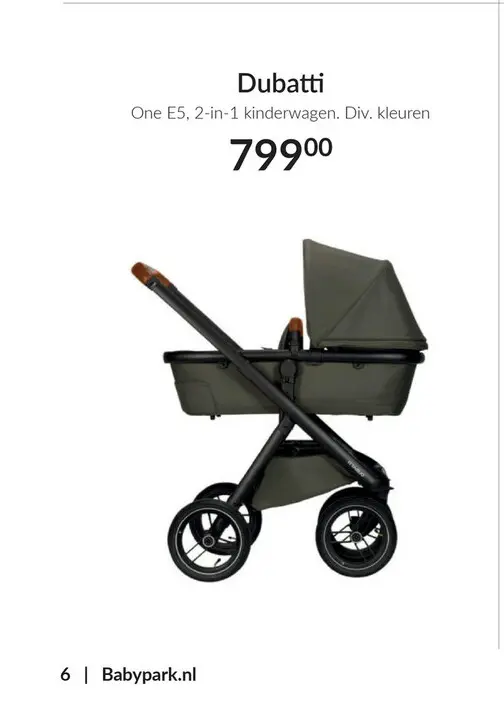 Aanbieding: One E5, 2-in-1 kinderwagen