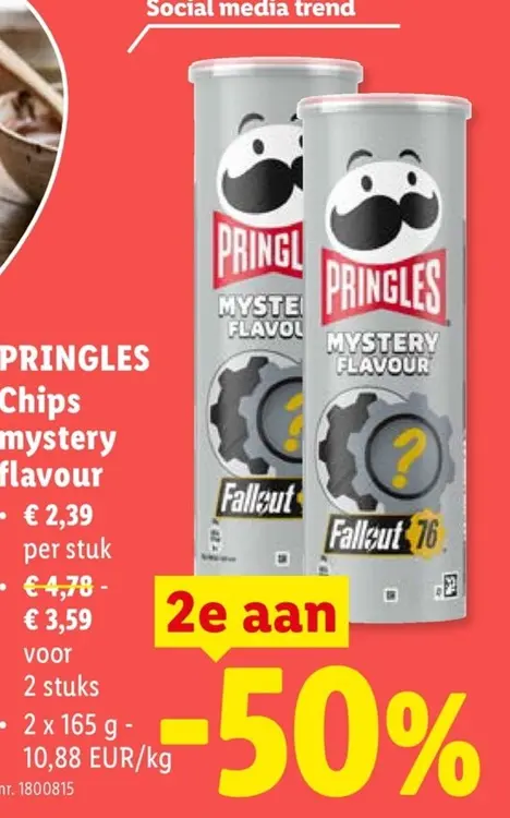 Promotie: Pringles Chips mystery flavour