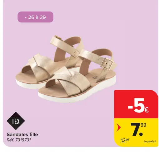 Offre: Sandales fille