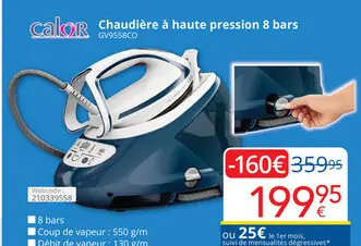 Offre: Chaudière à haute pression